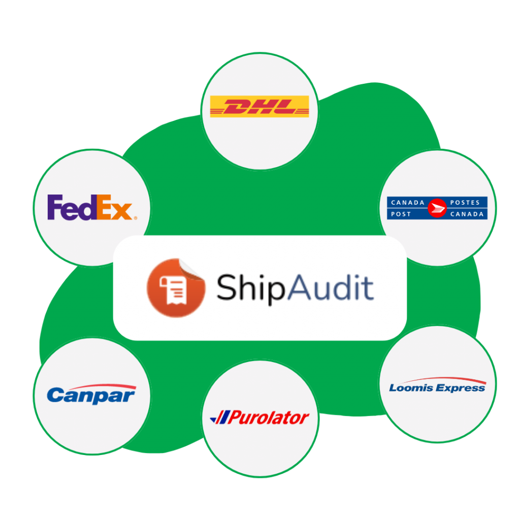 Courier ship audit logos