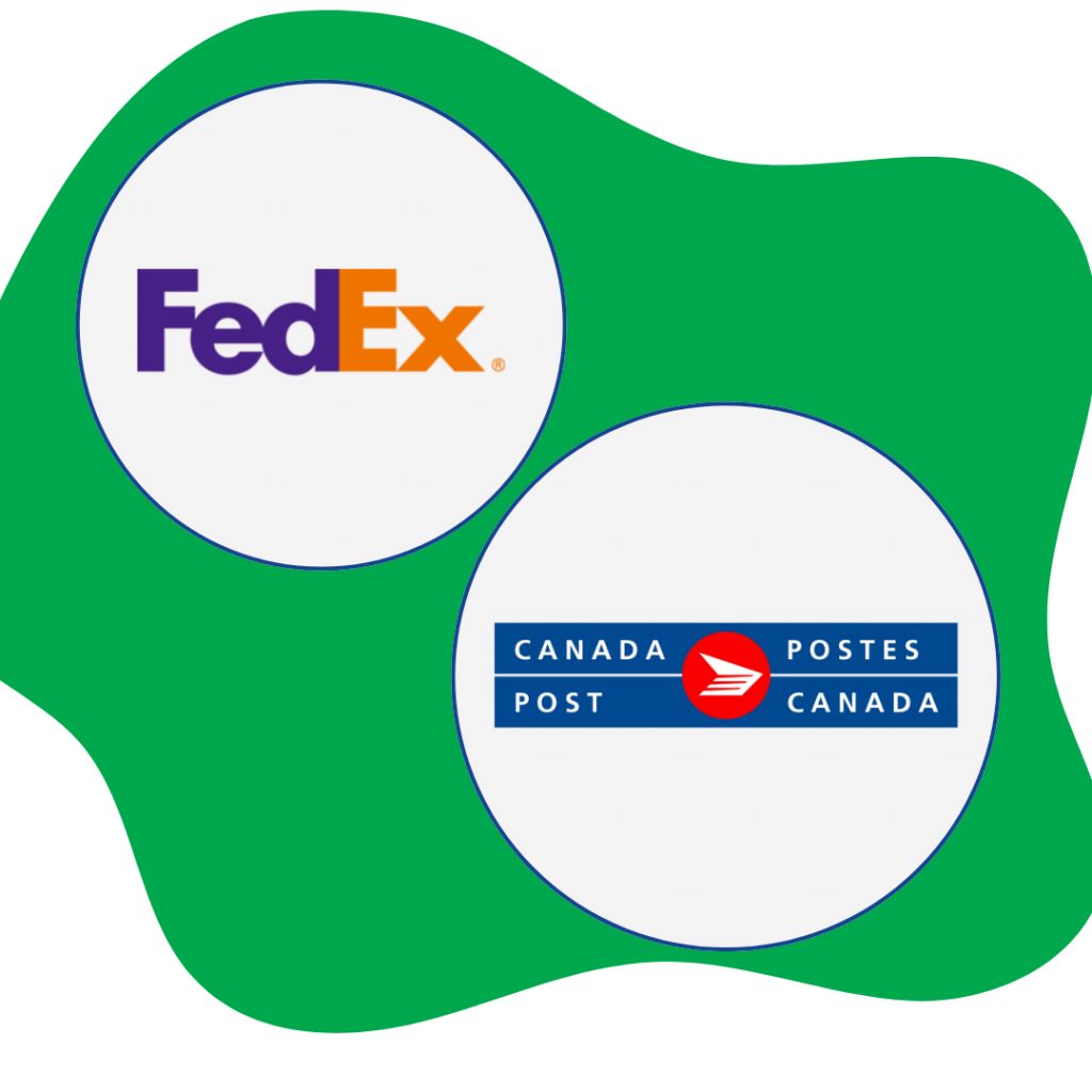 courier logo - fedex, canada post